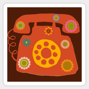 PRODUCT OF THE 60s DESK TELEPHONE Sticker